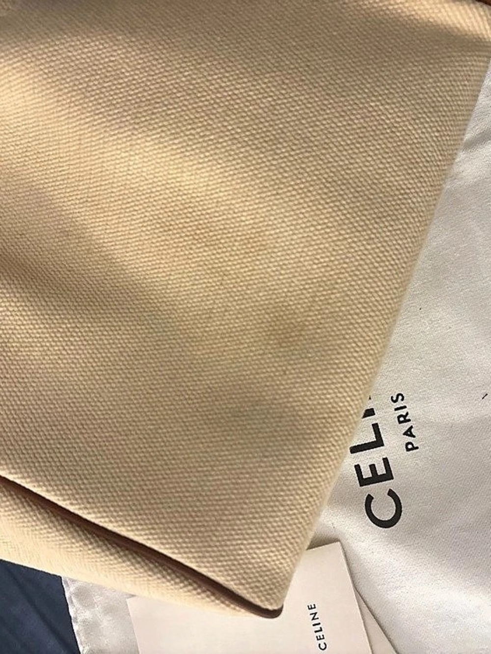 Celine Small Bucket in Triomphe Canvas and Calfskin Crossbody Bag - Picture 5 of 5